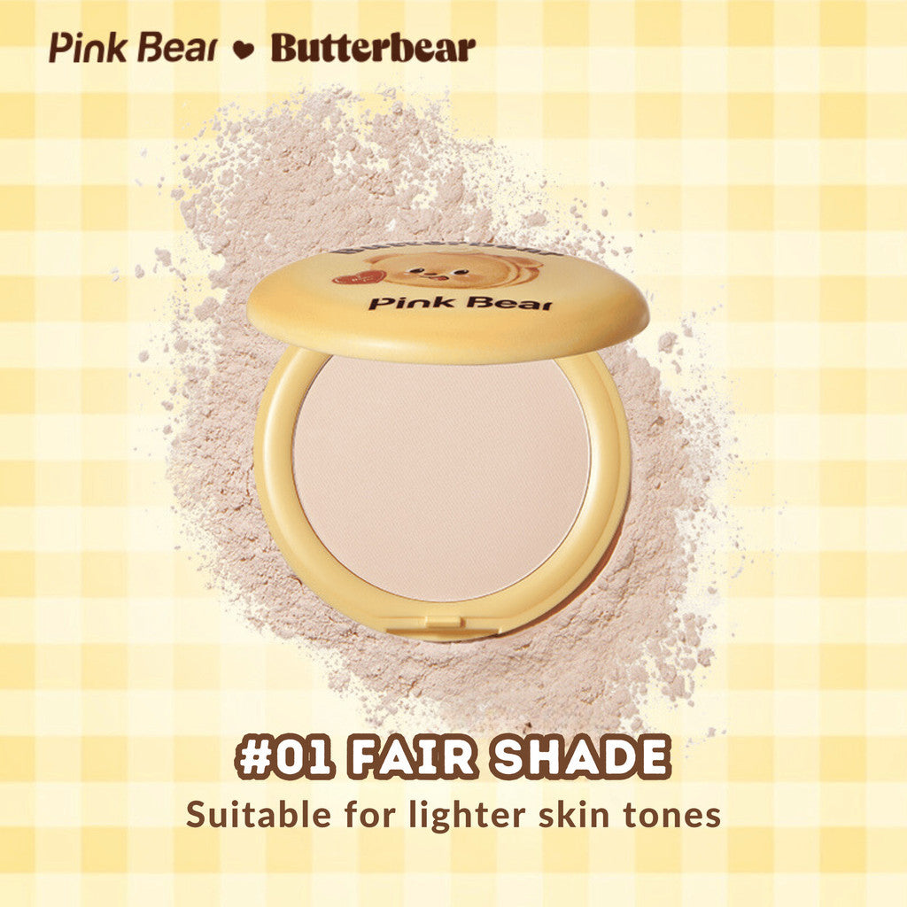 Pink Bear X Butterbear Blurring Matt Pressed Powder