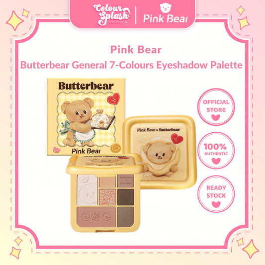 Pink Bear X Butterbear General 7-Colours Eyeshadows Palette