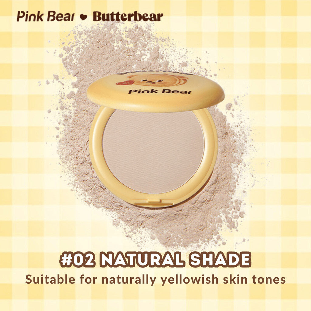 Pink Bear X Butterbear Blurring Matt Pressed Powder