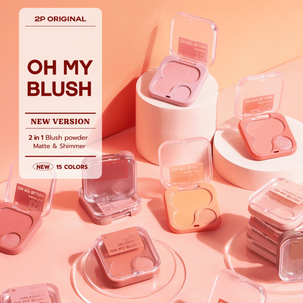 READY STOCK! 2P Original Oh My Blush 2in1 4.3g