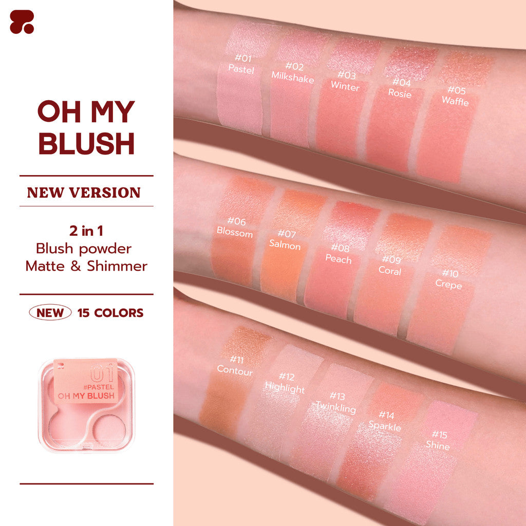 READY STOCK! 2P Original Oh My Blush 2in1 4.3g