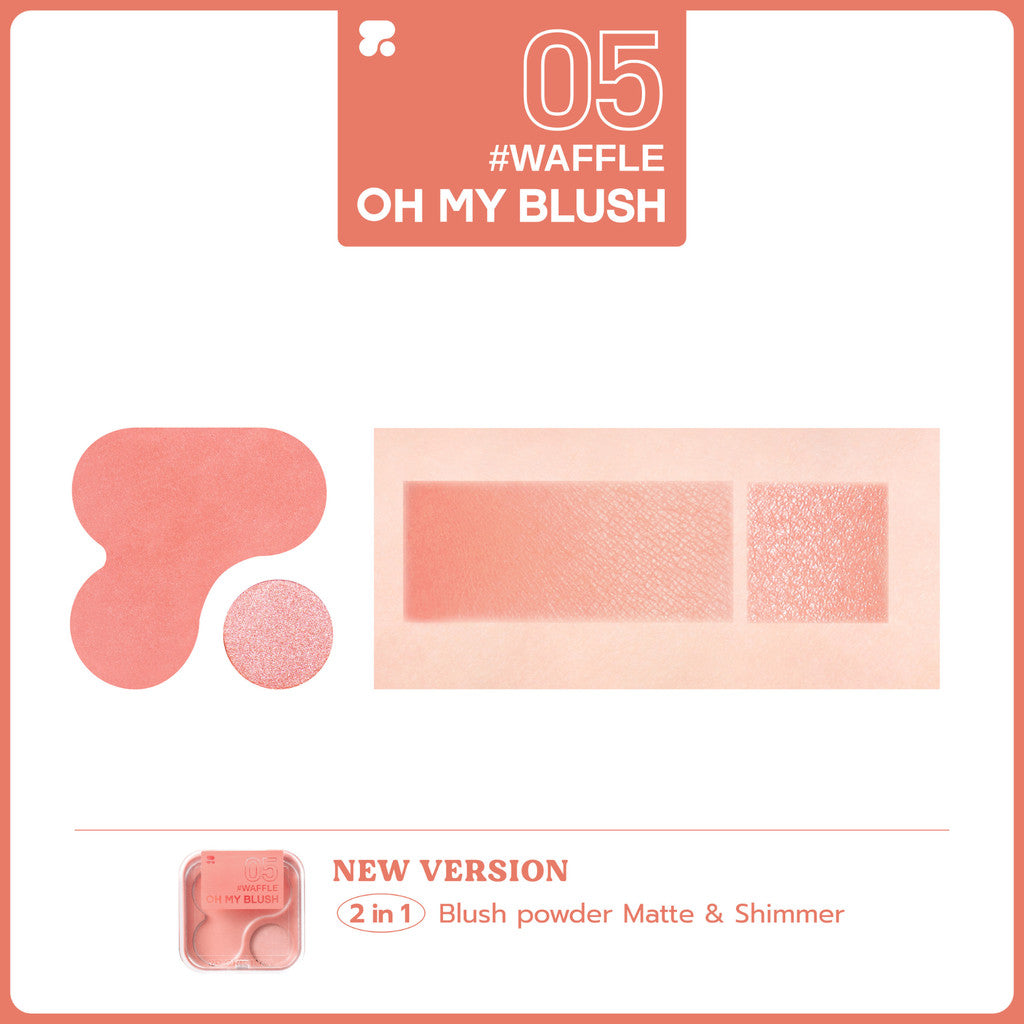 READY STOCK! 2P Original Oh My Blush 2in1 4.3g