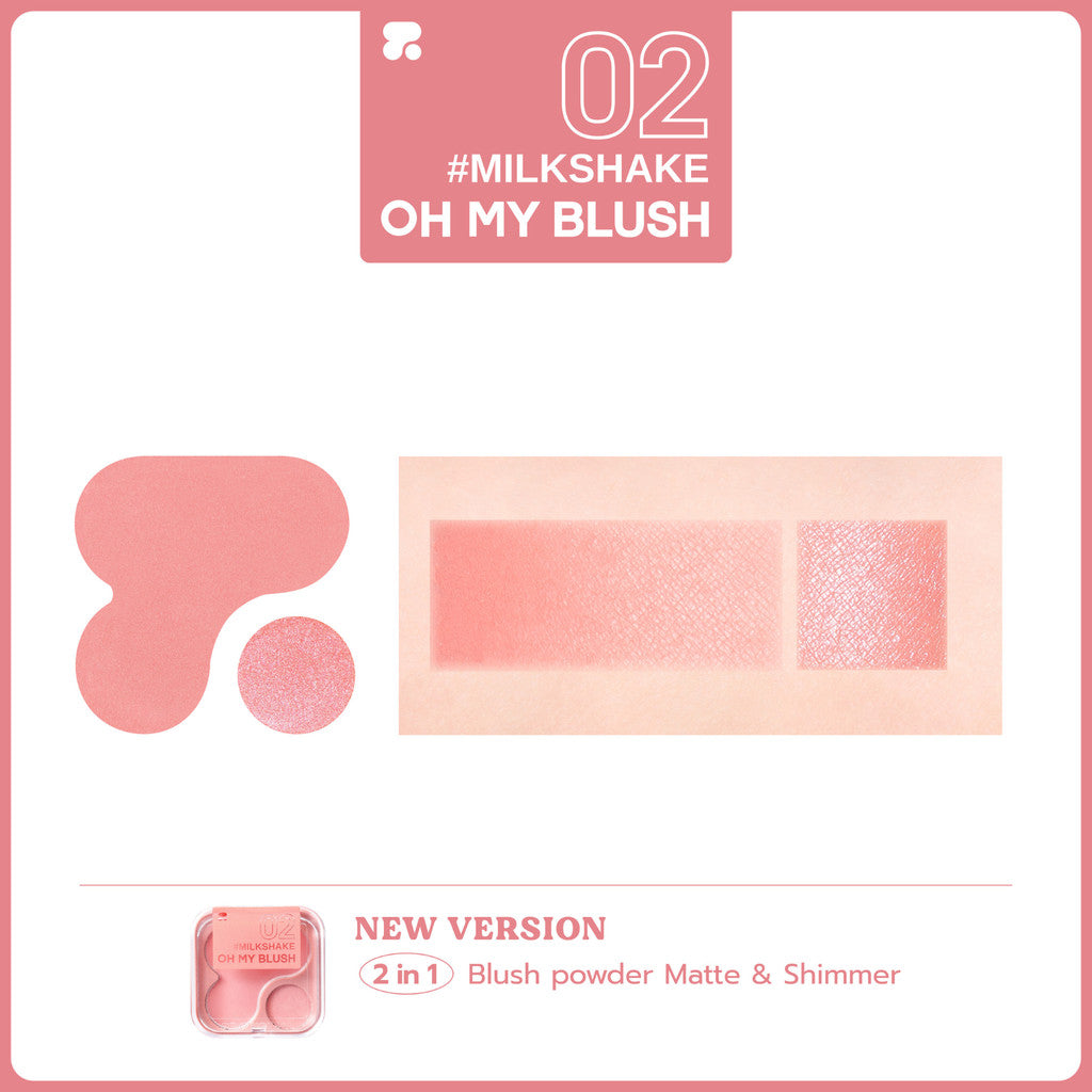 READY STOCK! 2P Original Oh My Blush 2in1 4.3g