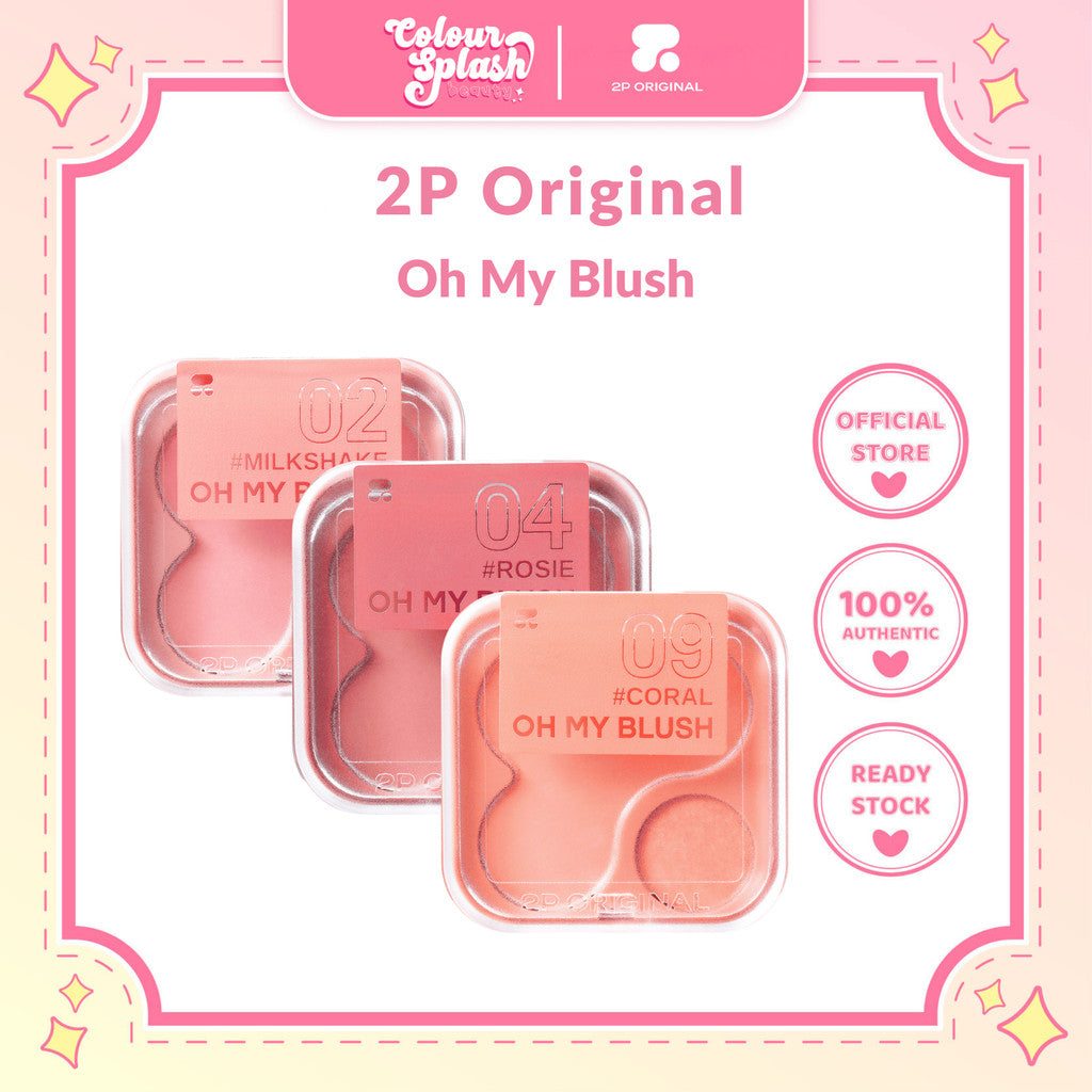 READY STOCK! 2P Original Oh My Blush 2in1 4.3g