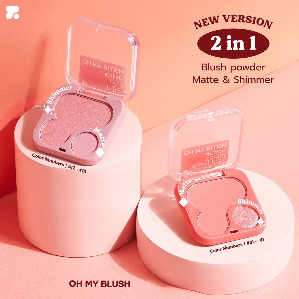 READY STOCK! 2P Original Oh My Blush 2in1 4.3g